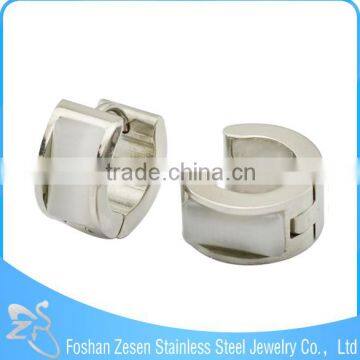 ZS13041 Stainless Steel Beautiful Hoop Earrings Korean Model Selling Earrings for Young Girls photo-5