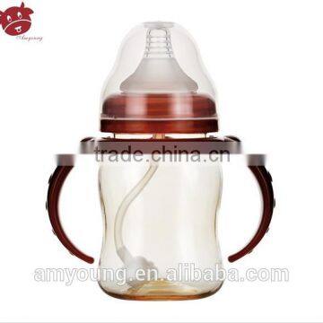 150ml Feeding Milk Bottle Tea Color Perfect PPSU Baby Feeding Bottle