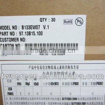 TFT LCD Panel 13.3" for AUO B133EW07 V.1 Notebook LCD Screen Display photo-4