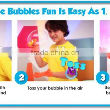 2014 hot selling new magic bouncing bubbles As seen on TV bubble game magic bouncing juggle bubble maker