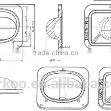 Seoul P9 Silicon Streetlight Lens With Holders DK24-153*75-TP-I-S photo-2