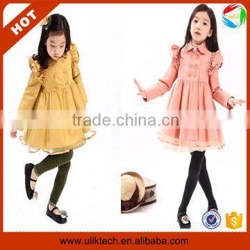 Pretty girls fashion long sleeve autumn coat imported clothes child (Ulik-A0368)