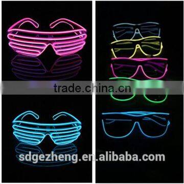 LED shutter party glasses flashing EL sunglasses fast blink constant on el glasses for party