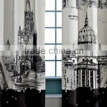 Contemporary and Contracted Cotton/Linen Shading Curtain Fabrics