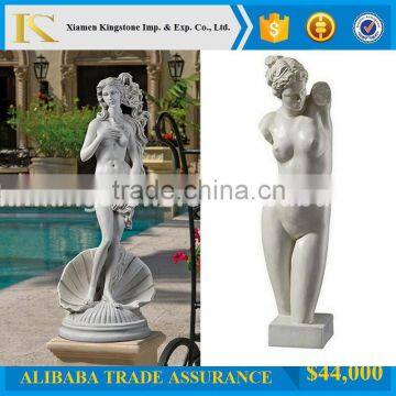 Good Quality sexy nude female stone statue for home decor