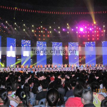 hight quality indoor concert stage used P12.5 led display curtain/transparent P12.5 led curtain/aluminium P12.5 led curtain