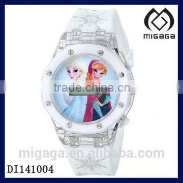 Fashion children's Frozen Anna and Elsa Digital Display Analog Watch