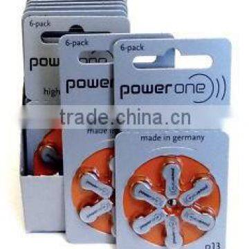 POWER ONE 13 Hearing Aid Batteries Zinc Air Batteries 13A 1.4v