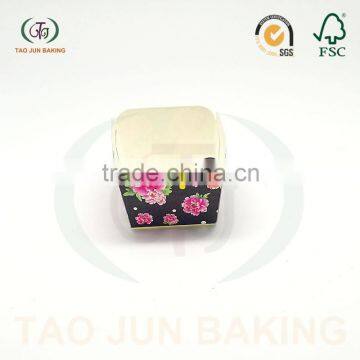 disposable square paper baking cups