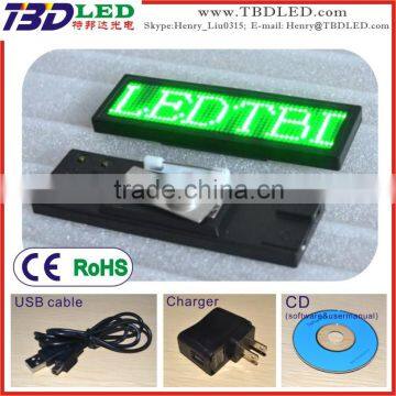 B729 Yellow Led Name Card,led Car Mini Led Moving Running Scrolling Message Display,car Message Sign photo-3
