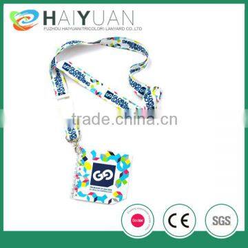 Factory OEM Heat Transfer Printed Lanyard and Badge