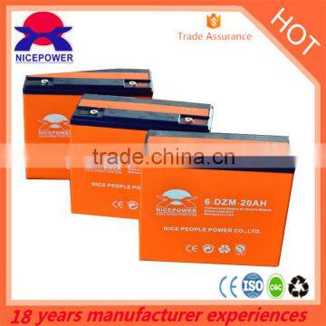 Reliable Quality 12V 20Ah E-Bike Lead Acid Battery 24 Volt Lead Acid Battery Lead-Acid Battery