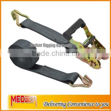 Black strap 38mm Straps with Tensioners Tie Down/2ton cargo lashing strap with CE certificate used for cargo lashing