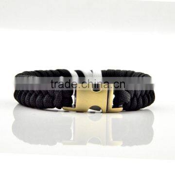 High quality Fish Tail Paracord Survival Bracelets with Metal Clasp, Adjustable Size Fits 7"-8.5" (18-22 cm) Wrists (2 Pack)