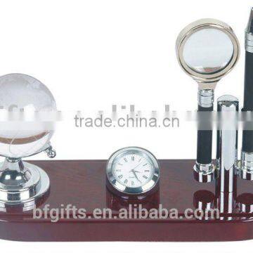 Desk set&Crystal globe/ballpen:BF09049-