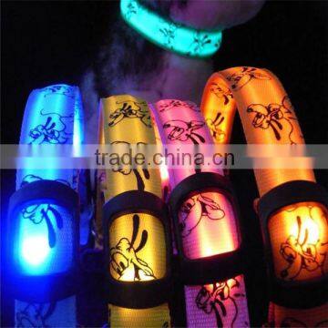 Super low scalable LED light emitting pet collar