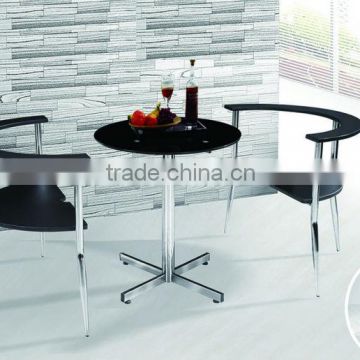 leisure furniture glass table with chairs