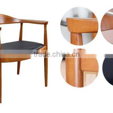 Wooden Restaurant Dining Leather Chairs for Sale photo-5
