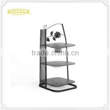 3 Layers Room Corner Metal Shoes Rack for Home Deco photo-4