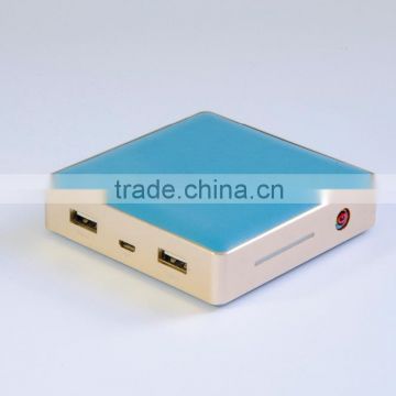 square power bank 7000mah 5v1.5a input 5v 2.1a output