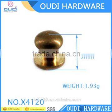 High Quality Antique Brass Ponted Studs With Screws Metal Nipple Nail photo-4