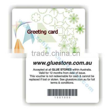 2011 new design PVC greeting card