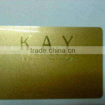 Hot Stamping Printed PVC Gold Membership Card