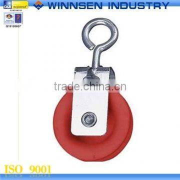 Good Quality Small Nylon Cable Pully Wheels with Swivel Eye for Hanging Feeder and Curtain Etc YS50030