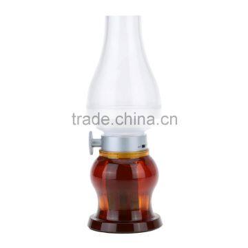Retro Classic Blow LED Lamp USB Rechargeable Blowing Control Kerosene Candle Lamp Dimmable Night Lamp Desktop Room Decoration photo-6