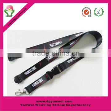 2016 new fashion high quality black 2cm sublimation lanyards