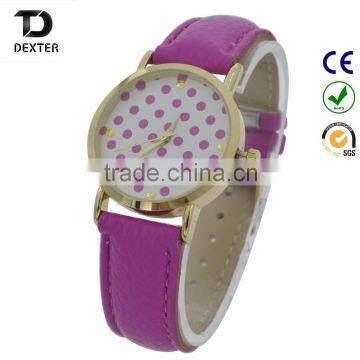 dot cute girl watch pink colorful girl watches fashion kid watch