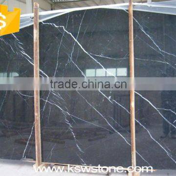 Nero Marquina Black Marquina marble groove and natural split