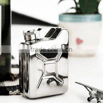 5 oz Jerry Can Liquor Hip Flask Stainless Steel Fuel Petrol Gasoline Can Stylish