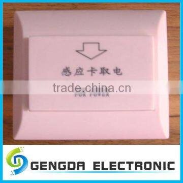 Energy saving use card get power durable plastic wall switch