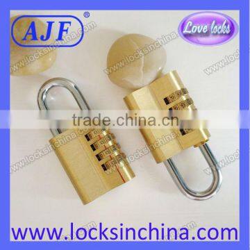 AJF High Quality and Security 4 Digits Solid Brass Combination Padlock 40mm Quality Choice