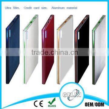 credit card power bank metal case pocket power bank