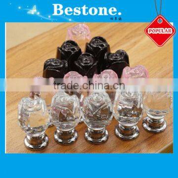 Decorative Flower Crystal Door Knob