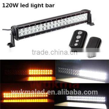 21.5inch 120W Amber/White Led Work Light Bar SPOT FLOOD Offroad 4WD UTE ATV SUV