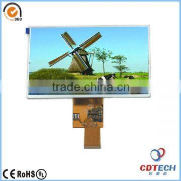 7 inch tft display 40 pin with TCON(control board) WVGA 800x480 LCD with resistance touch LCM                        
                                                Quality Choice