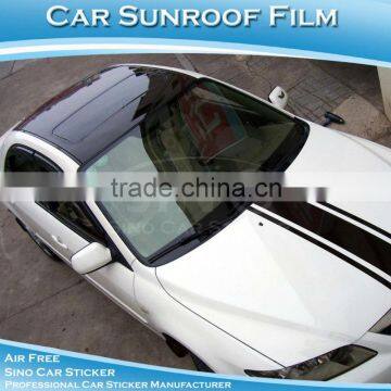 Clear Protection Film Air Drain Black Sunroof Sticker For Car Wrap