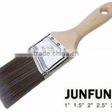 china manufacturer wooden handle paint brush flat trim painting brush