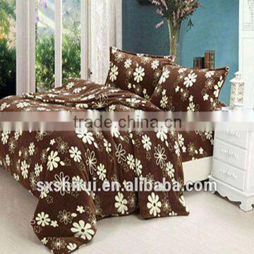 4pcs Coral fleece bedsheet set