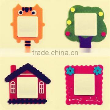 Bulk promotional gift for smart kids felt decorative photo frame for house decoration