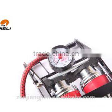 High Pressure Double Barrel With Gauge JL9206 for Car and Motor Foot Air Pump photo-4