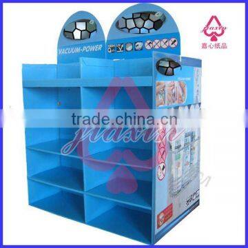 Cardboard floor display for shampoo/paperboard wash cream display stand
