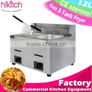 commercial deep fryer LPG gas tomato potato fryer restaurant kitchen equipment
