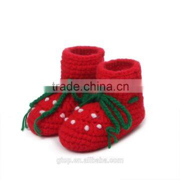 Baby Handmade Crochet Boots Shoes Supplier for 1-10 months old B-0015