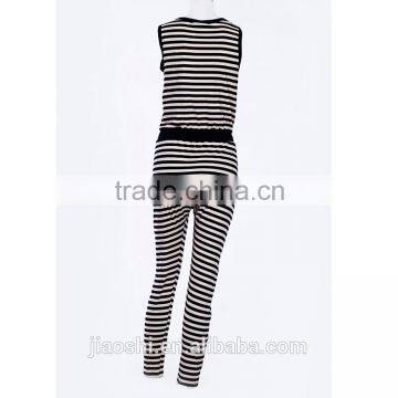 2016 Fashion Modern Style Stripe Pattern One Piece Women Jumpsuit for Ladies photo-4