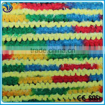 multi color cord embroidery fabric for winter garment