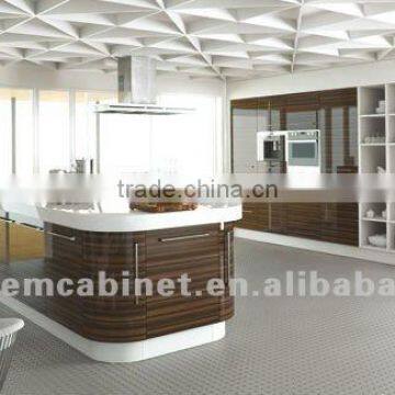 Hot Sell Wood Grain Melamine Kitchen Cabinet